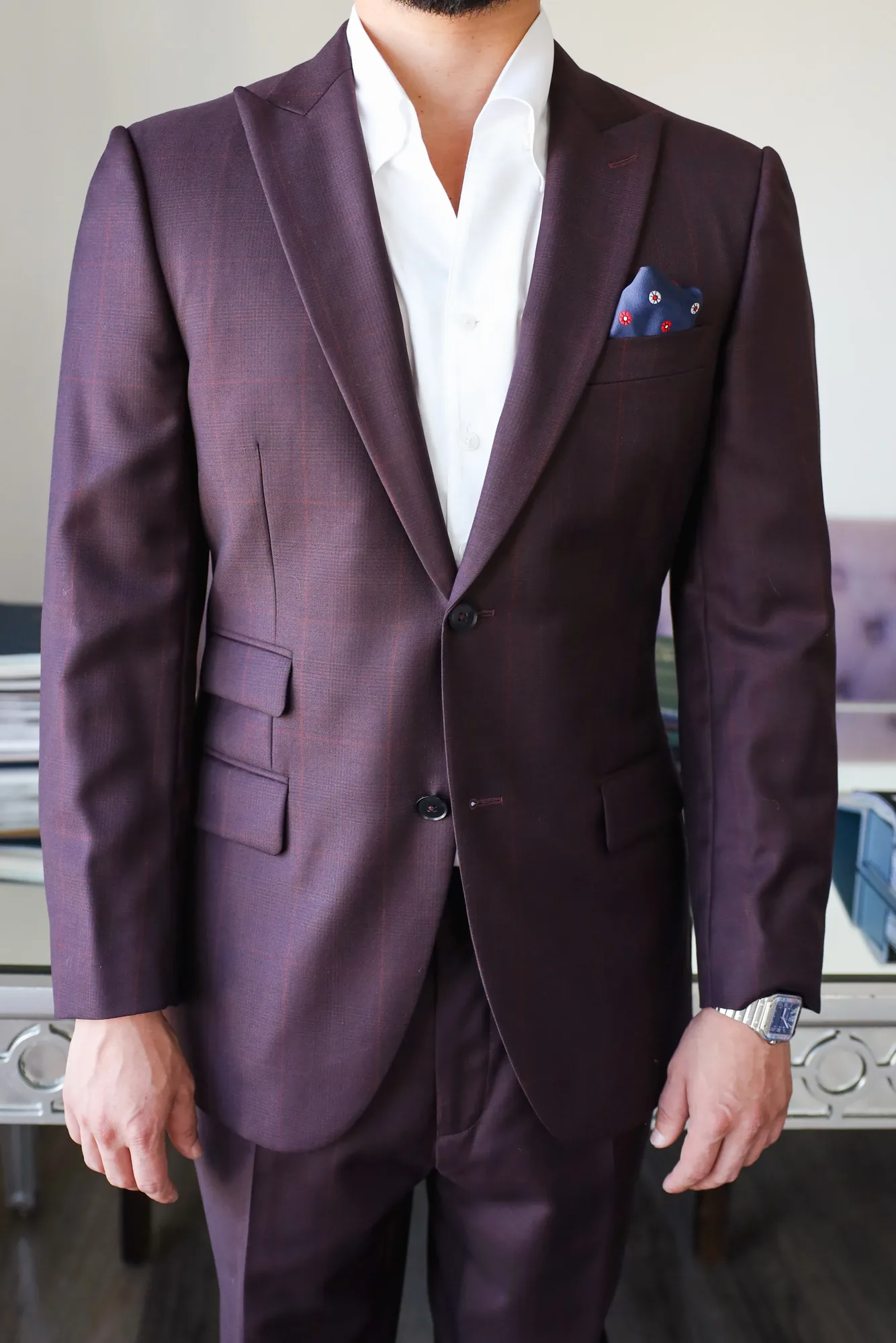 Maison Élevée — custom burgundy Delfino Preludio