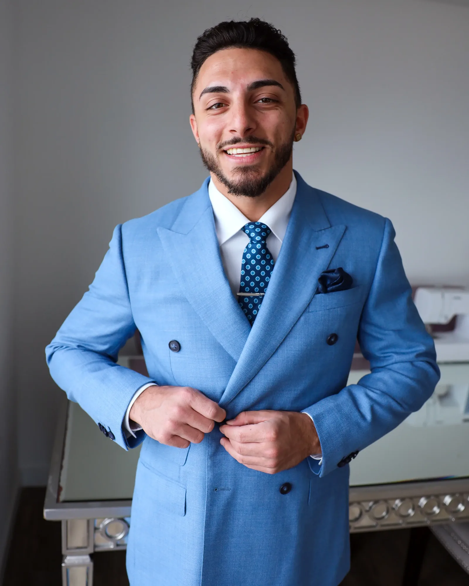 Maison Élevée — custom light blue Drago Brera